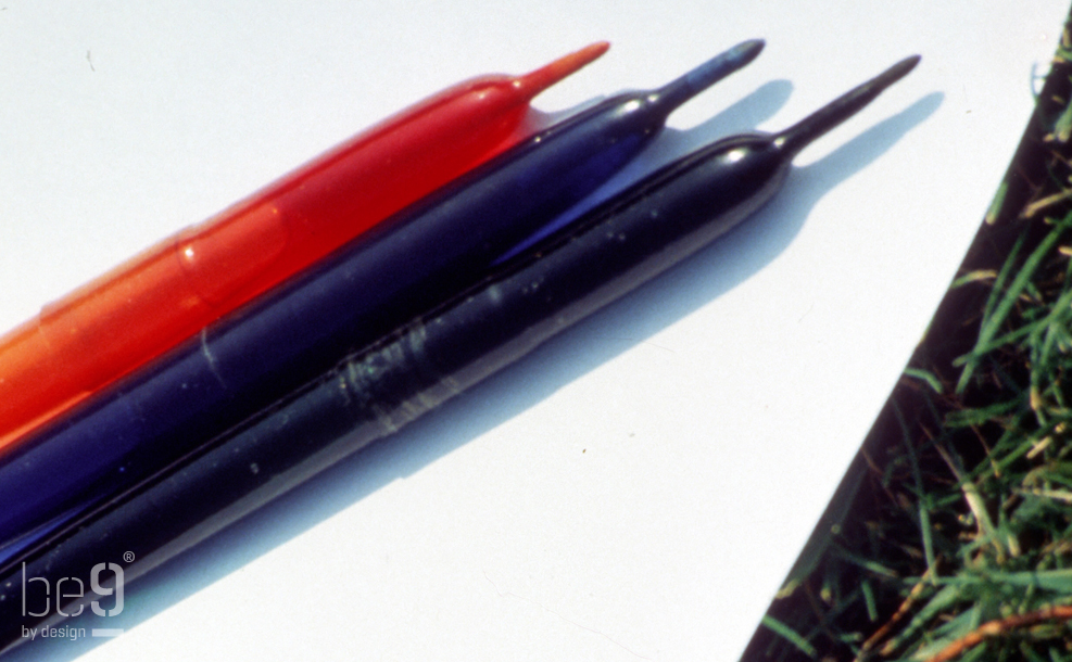 Three oil based jelly pens
