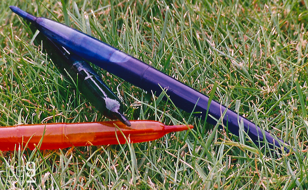 Jelly pens in the grass