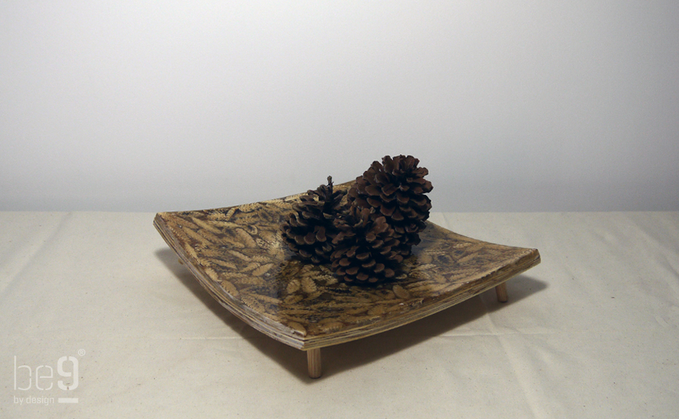 Plateau with Pinecones on top